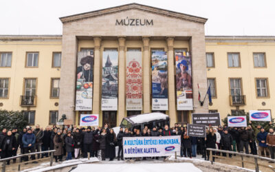 demonstráció a Herman Ottó Múzeumban